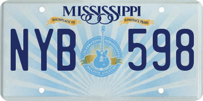 MS license plate NYB598