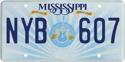 MS license plate NYB607