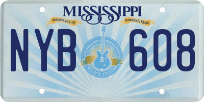 MS license plate NYB608