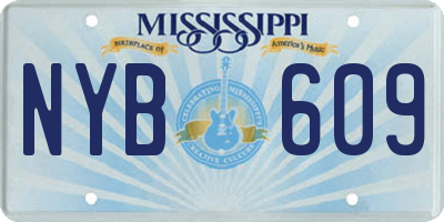 MS license plate NYB609