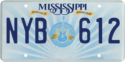 MS license plate NYB612