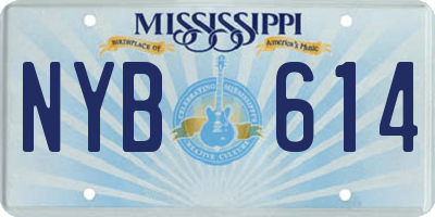 MS license plate NYB614