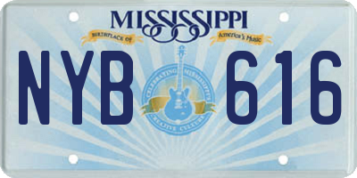 MS license plate NYB616