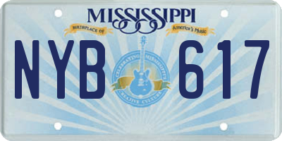 MS license plate NYB617