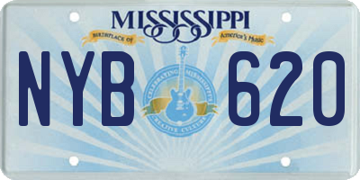 MS license plate NYB620