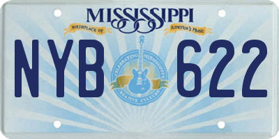 MS license plate NYB622