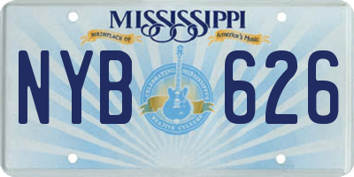 MS license plate NYB626