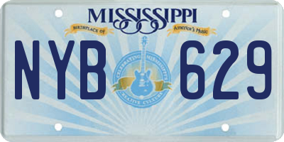 MS license plate NYB629