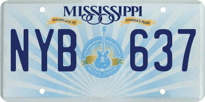 MS license plate NYB637