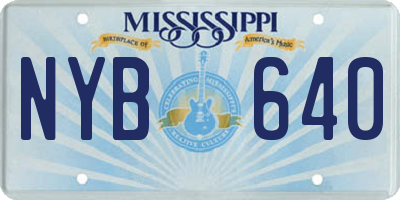 MS license plate NYB640