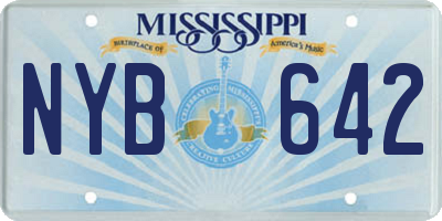 MS license plate NYB642