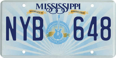 MS license plate NYB648