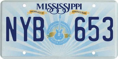 MS license plate NYB653