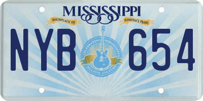 MS license plate NYB654