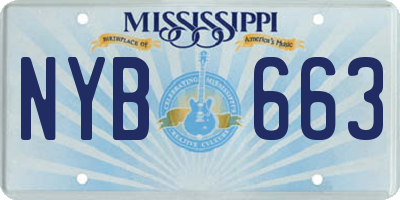 MS license plate NYB663
