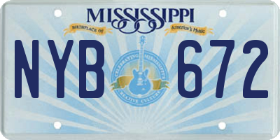 MS license plate NYB672