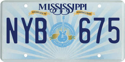 MS license plate NYB675