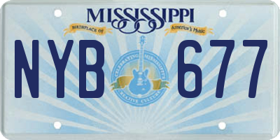MS license plate NYB677