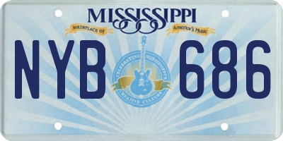 MS license plate NYB686