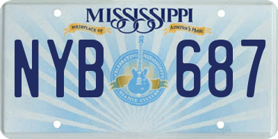 MS license plate NYB687