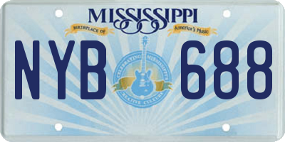 MS license plate NYB688