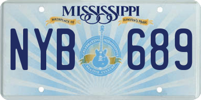 MS license plate NYB689