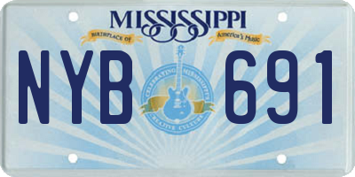 MS license plate NYB691
