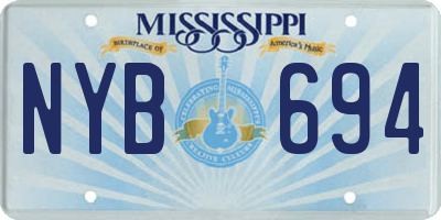 MS license plate NYB694