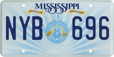 MS license plate NYB696