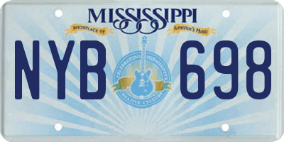 MS license plate NYB698