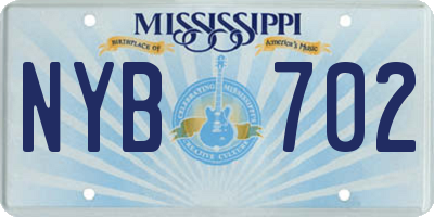 MS license plate NYB702