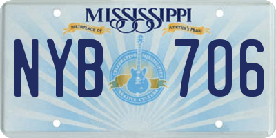 MS license plate NYB706