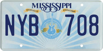 MS license plate NYB708