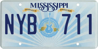 MS license plate NYB711