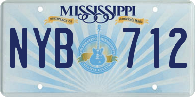 MS license plate NYB712