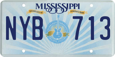 MS license plate NYB713