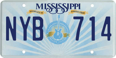 MS license plate NYB714