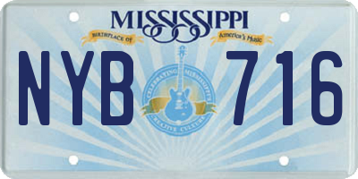 MS license plate NYB716