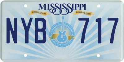 MS license plate NYB717