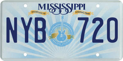 MS license plate NYB720