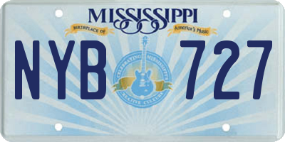 MS license plate NYB727