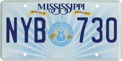 MS license plate NYB730