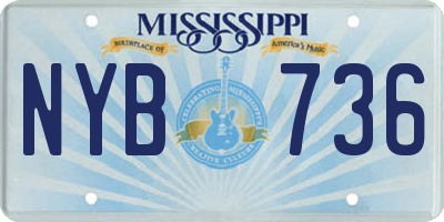 MS license plate NYB736