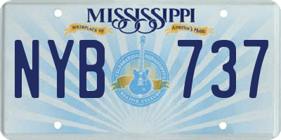 MS license plate NYB737