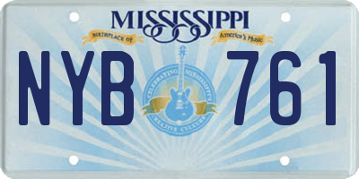 MS license plate NYB761