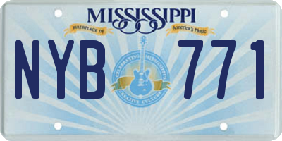 MS license plate NYB771