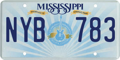 MS license plate NYB783