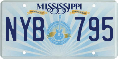 MS license plate NYB795