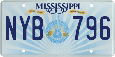 MS license plate NYB796