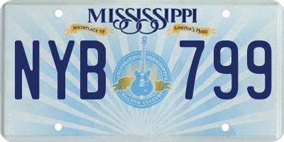 MS license plate NYB799
